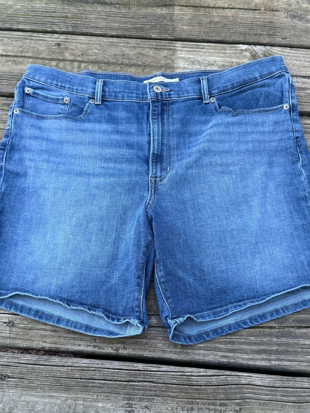 Levi's Denim Jean Classic Shorts W33 Light Blue Women's